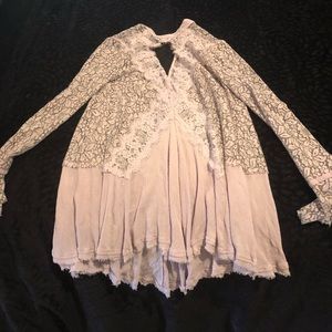 FREE PEOPLE - Purple lace dress